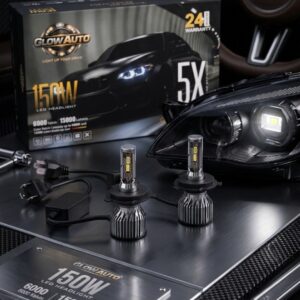 Glow Auto 150W M8 Pro Car LED | 2‑Year On‑Site Complete Warranty